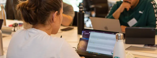 AI engineers working.