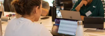 AI engineers working.