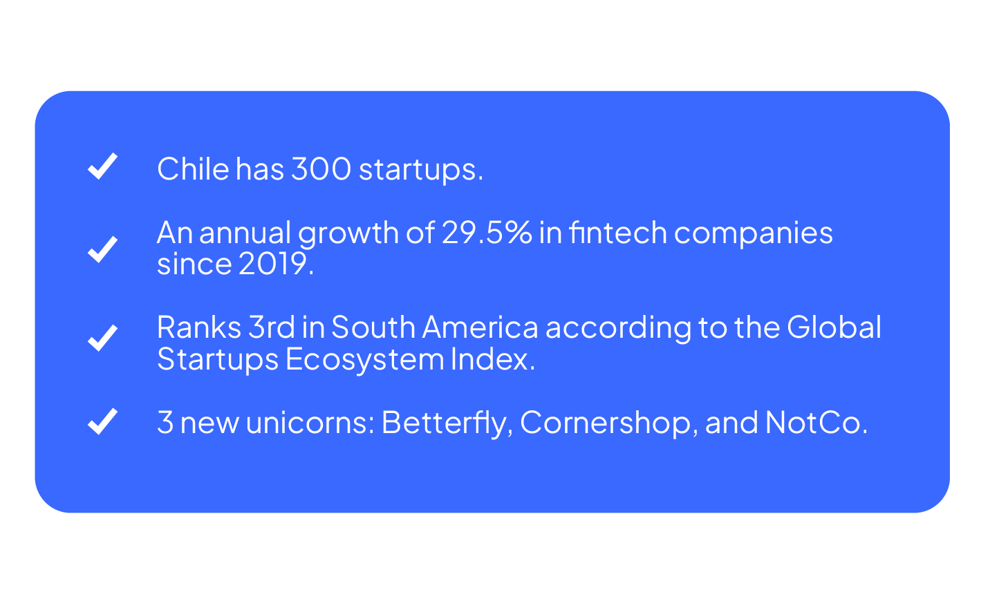 Overview of the Chilean tech market. 