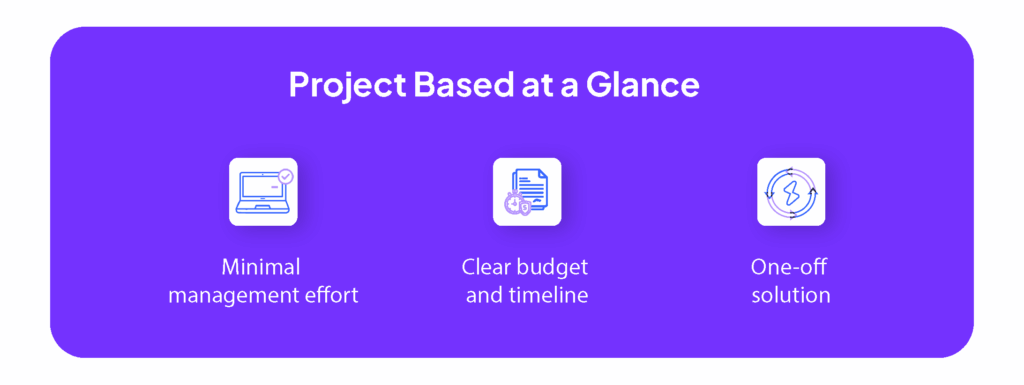 Project-based model at a glance