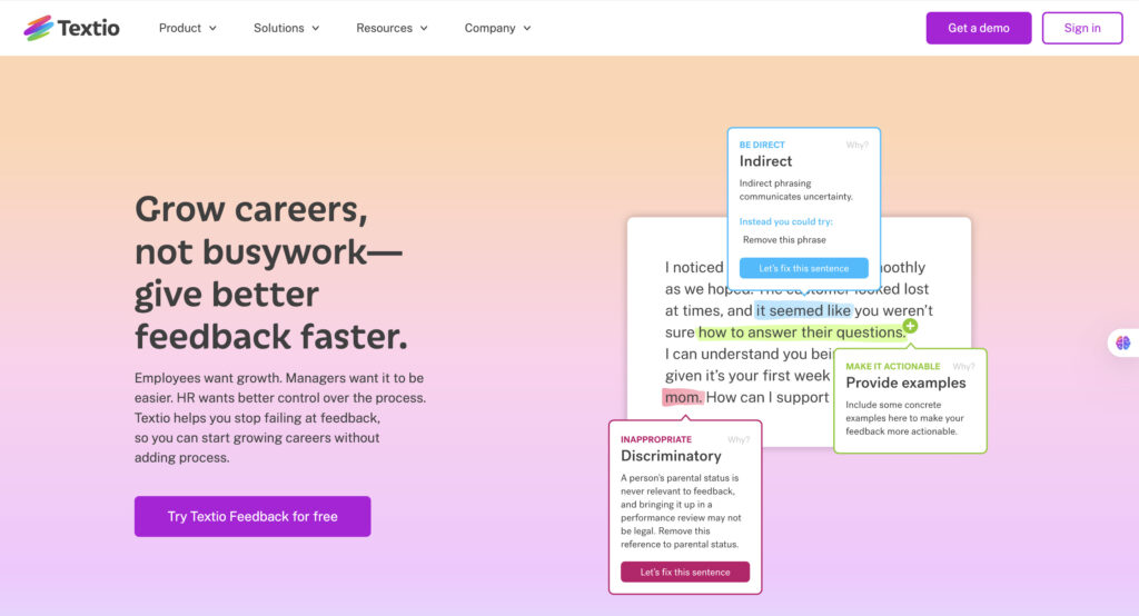 AI recruiting solution Textio